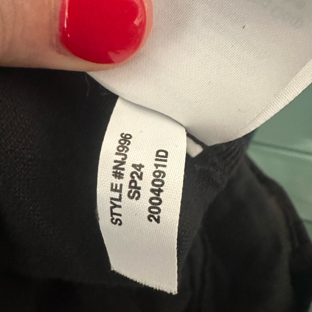 Madewell The Harlow Wide-Leg Pant in 100% Linen true black size 8 style NJ996 - Picture 4 of 9